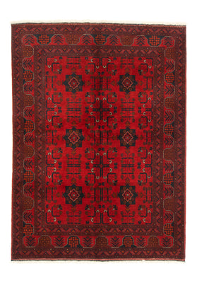 Tapis afghan - Kunduz - 197 x 149 cm - rouge