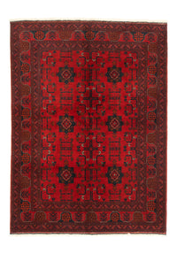 Tapis afghan - Kunduz - 197 x 149 cm - rouge