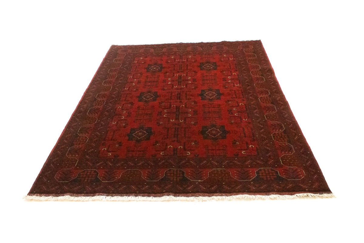 Tapis afghan - Kunduz - 197 x 149 cm - rouge
