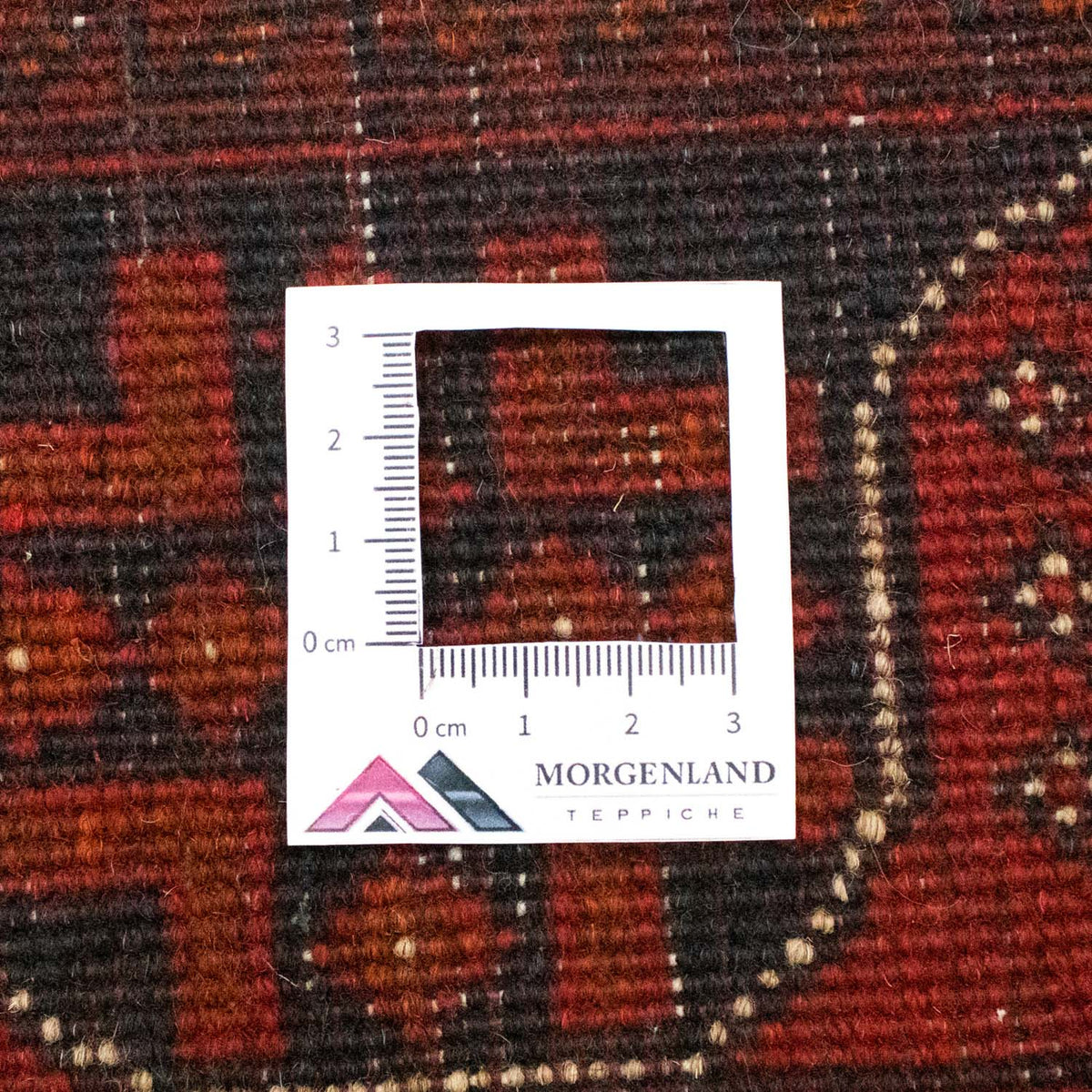 Tapis afghan - Kunduz - 197 x 149 cm - rouge