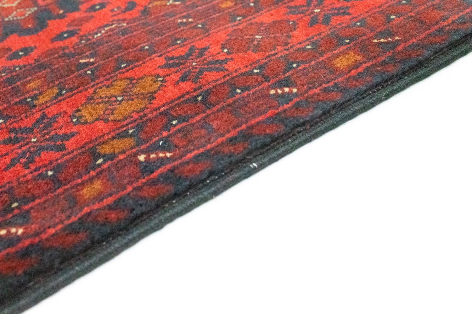 Tapis afghan - Kunduz - 142 x 103 cm - rouge