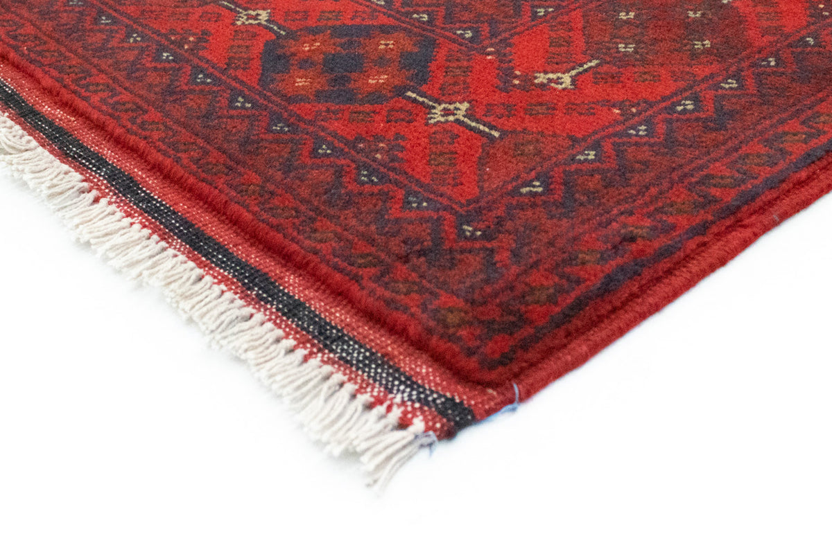 Tapis afghan - Kunduz - 151 x 102 cm - rouge