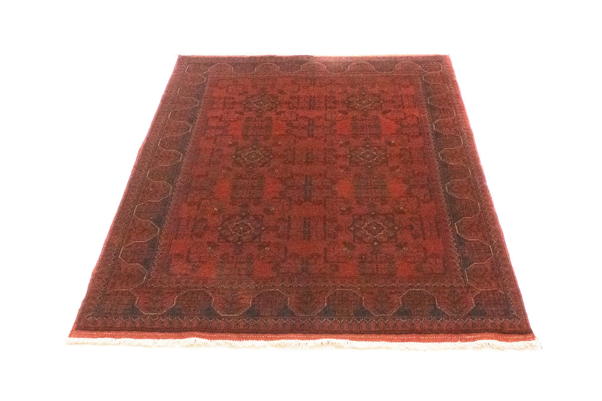 Tapis afghan - Kunduz - 147 x 105 cm - rouge