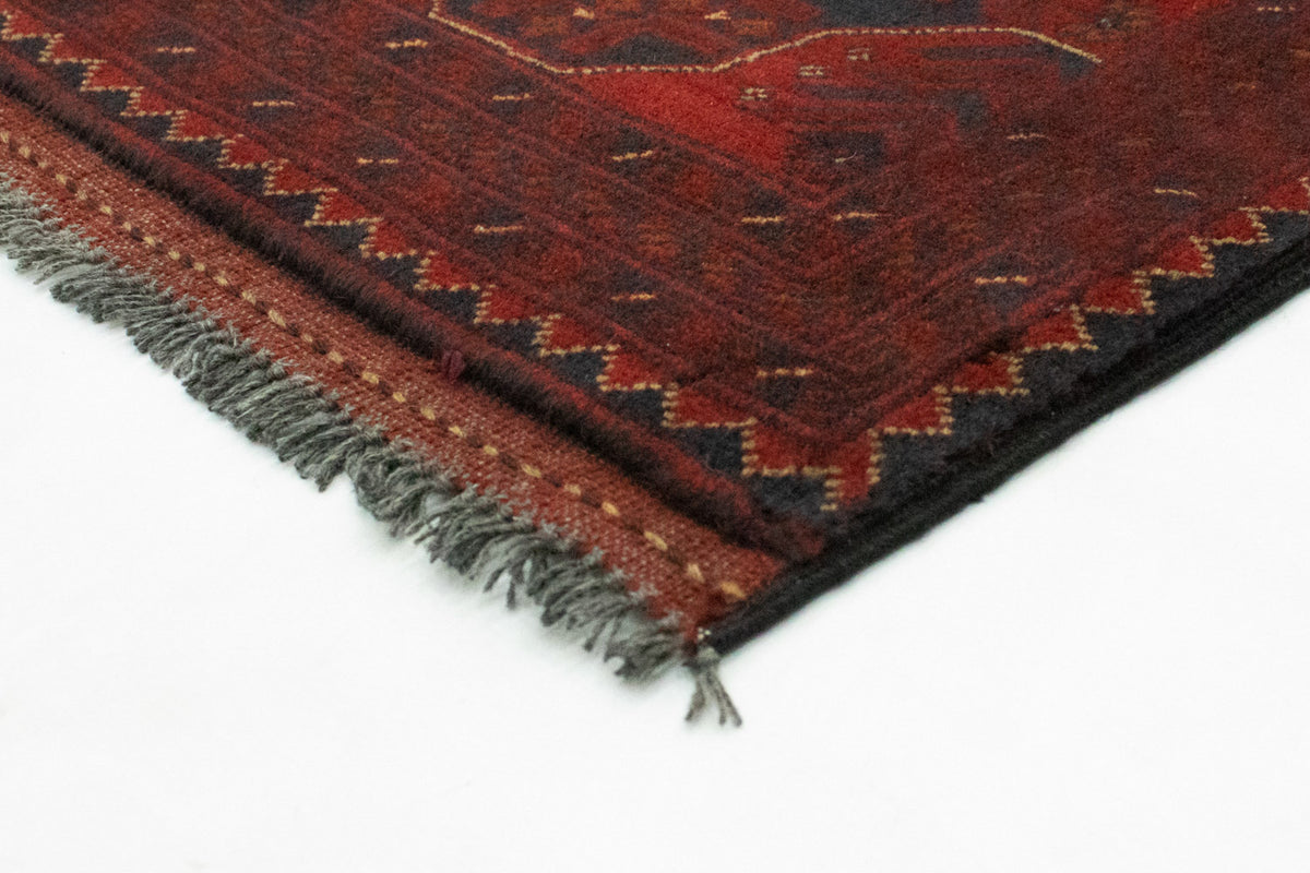 Tapis afghan - Kunduz - 147 x 100 cm - rouge