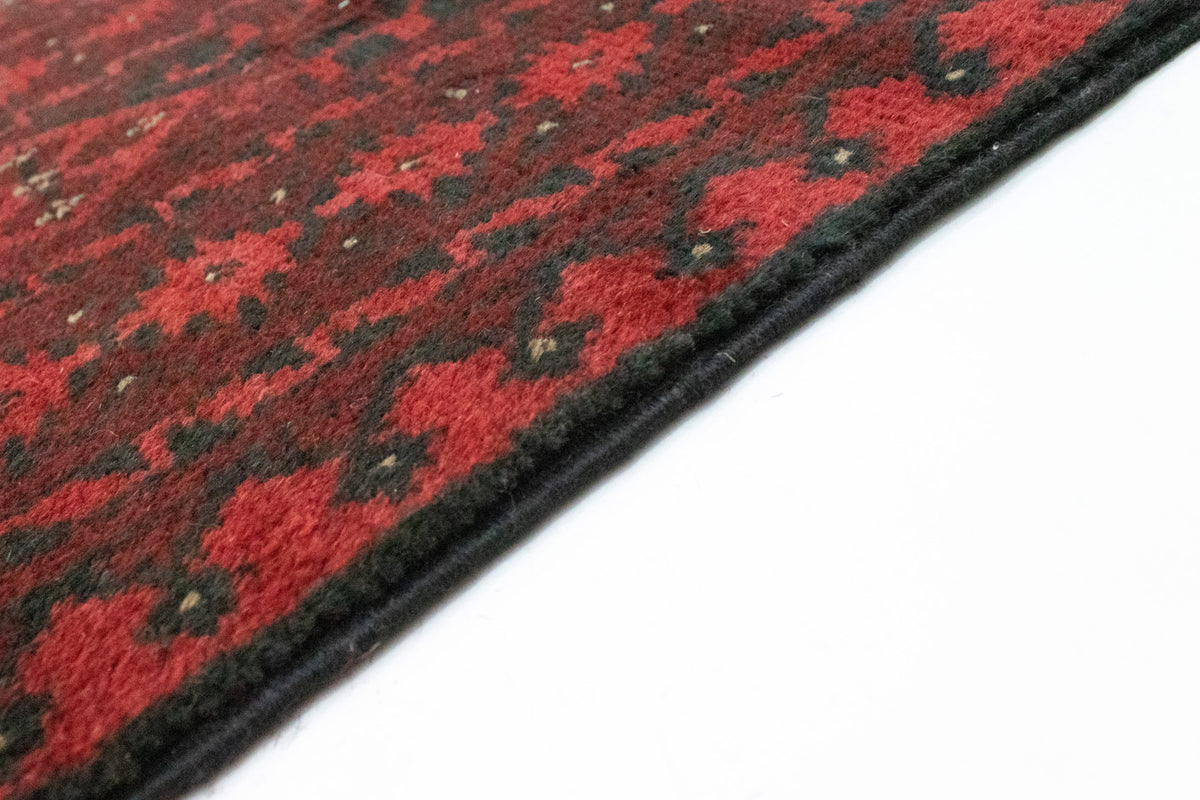 Tapis afghan - Filpa - 390 x 302 cm - rouge foncé
