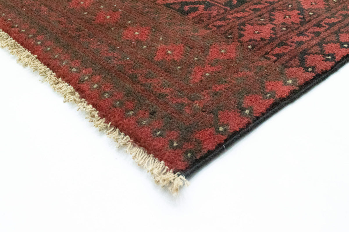 Tapis afghan - Filpa - 391 x 299 cm - rouge foncé