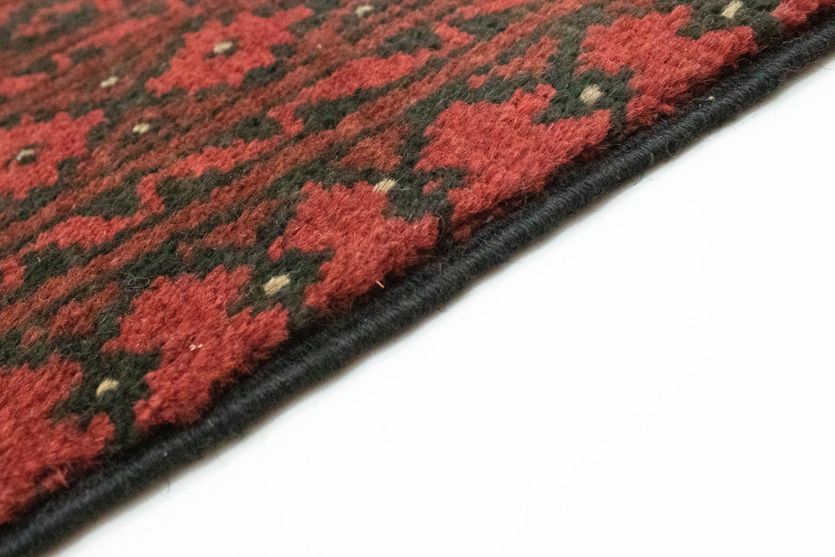 Tapis afghan - Filpa - 391 x 299 cm - rouge foncé