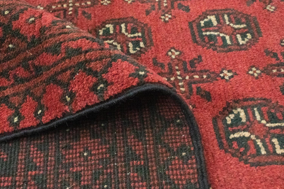 Tapis afghan - Filpa - 391 x 299 cm - rouge foncé