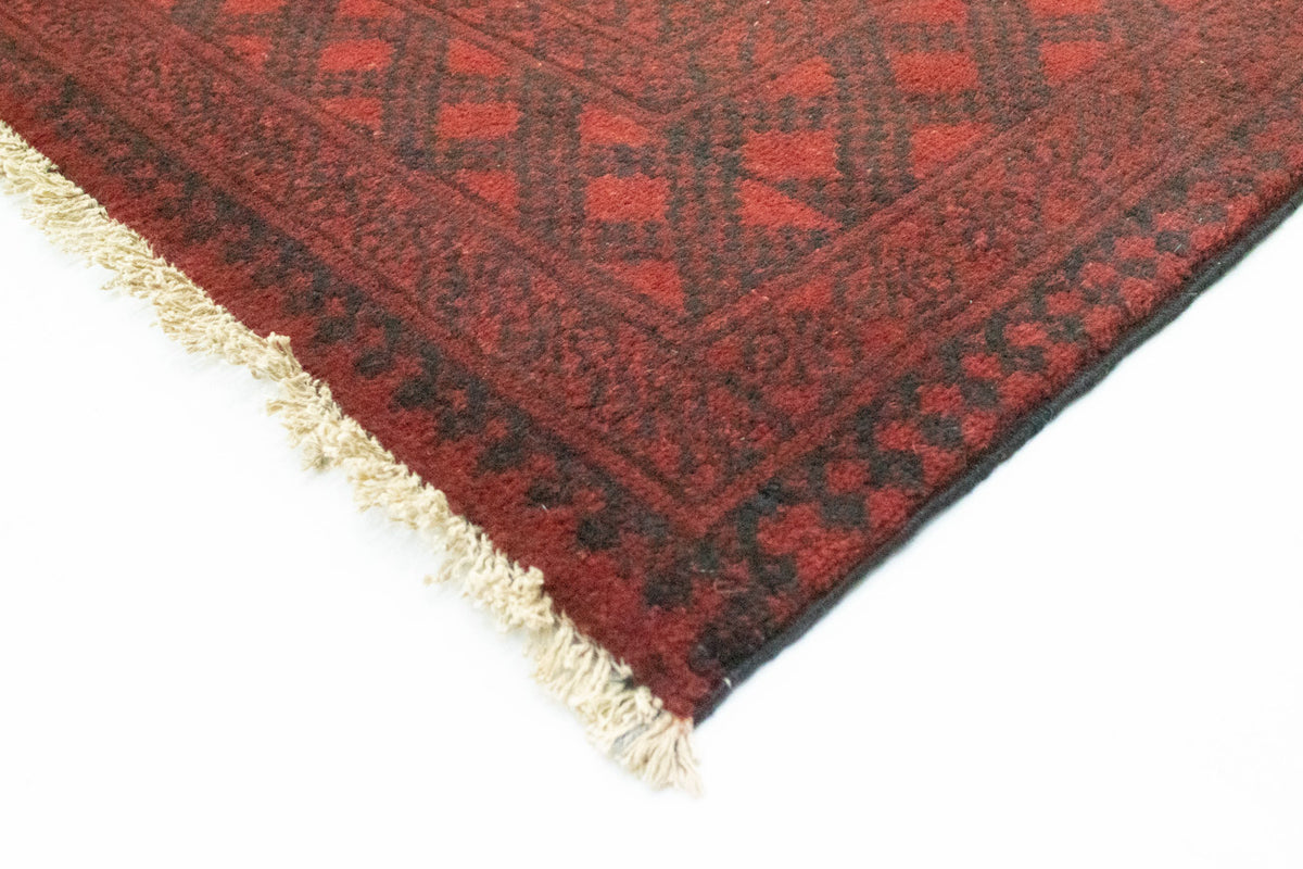 Tapis afghan - Filpa - 345 x 256 cm - rouge foncé