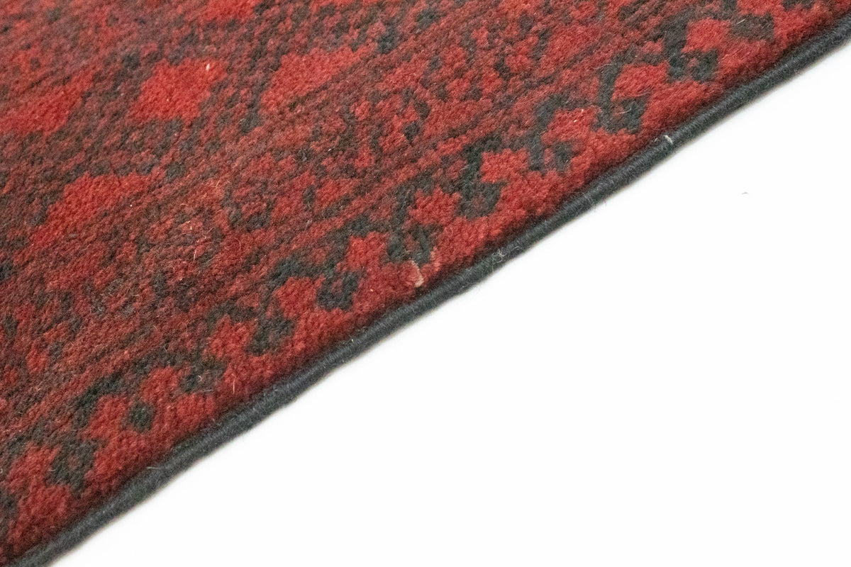 Tapis afghan - Filpa - 345 x 256 cm - rouge foncé