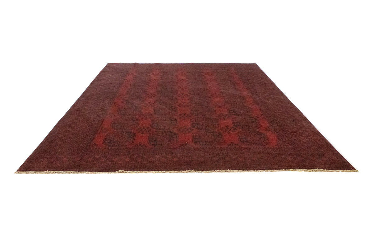 Tapis afghan - Filpa - 345 x 256 cm - rouge foncé