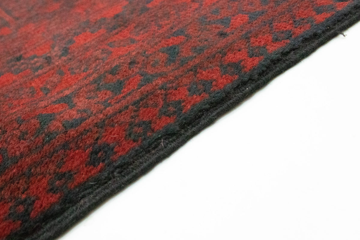 Tapis afghan - Filpa - 329 x 250 cm - rouge foncé