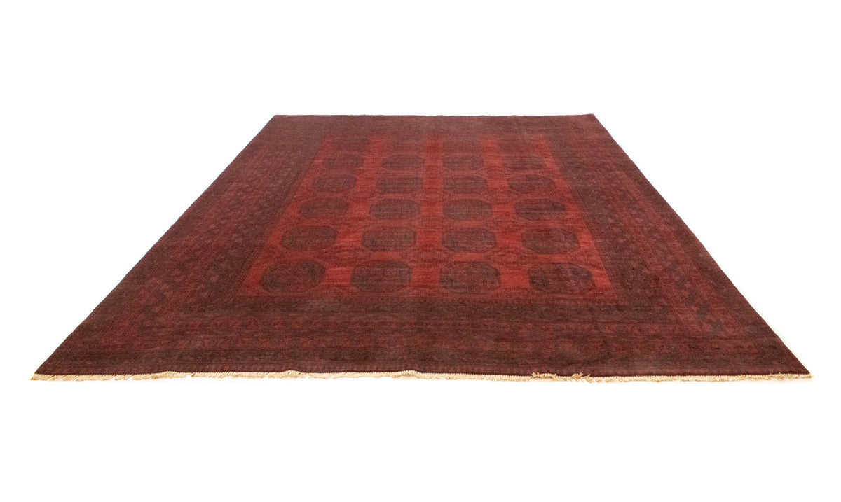 Tapis afghan - Filpa - 329 x 250 cm - rouge foncé