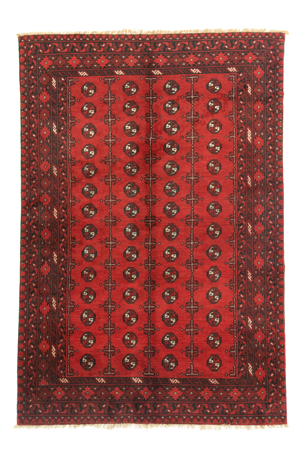 Tapis afghan - Filpa - 242 x 163 cm - rouge