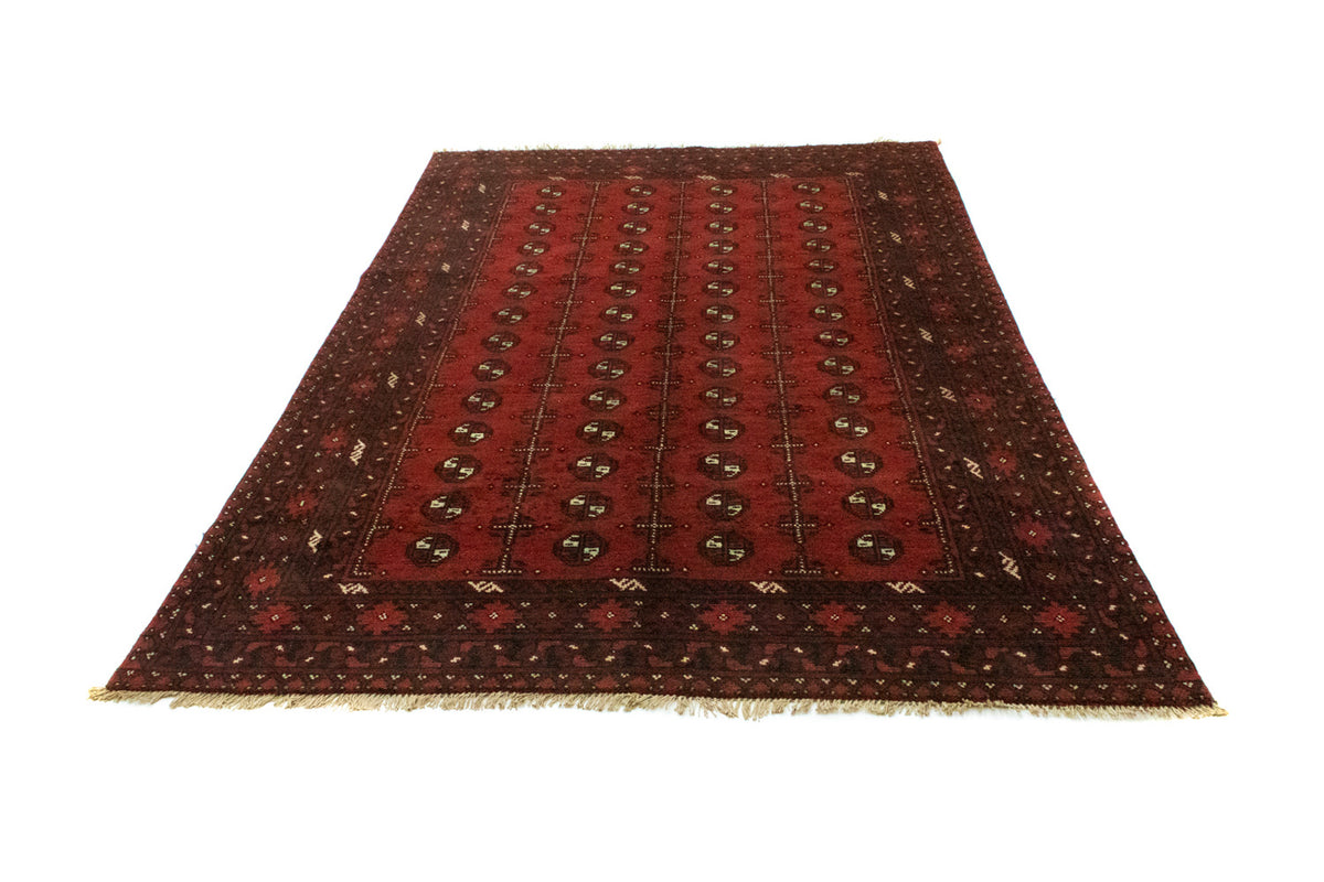 Tapis afghan - Filpa - 242 x 163 cm - rouge