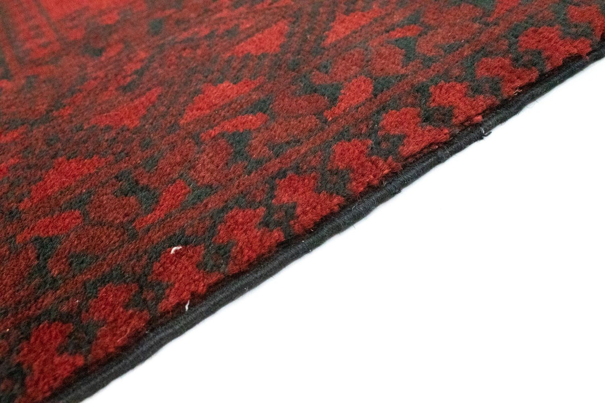 Tapis afghan - Filpa - 196 x 145 cm - rouge
