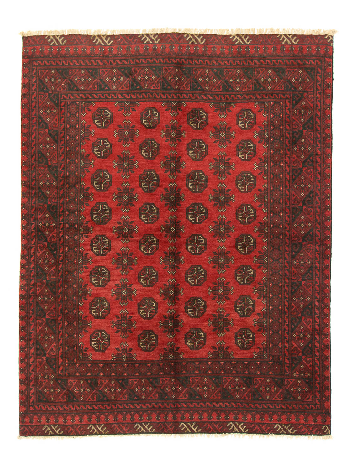 Tapis afghan - Filpa - 187 x 148 cm - rouge