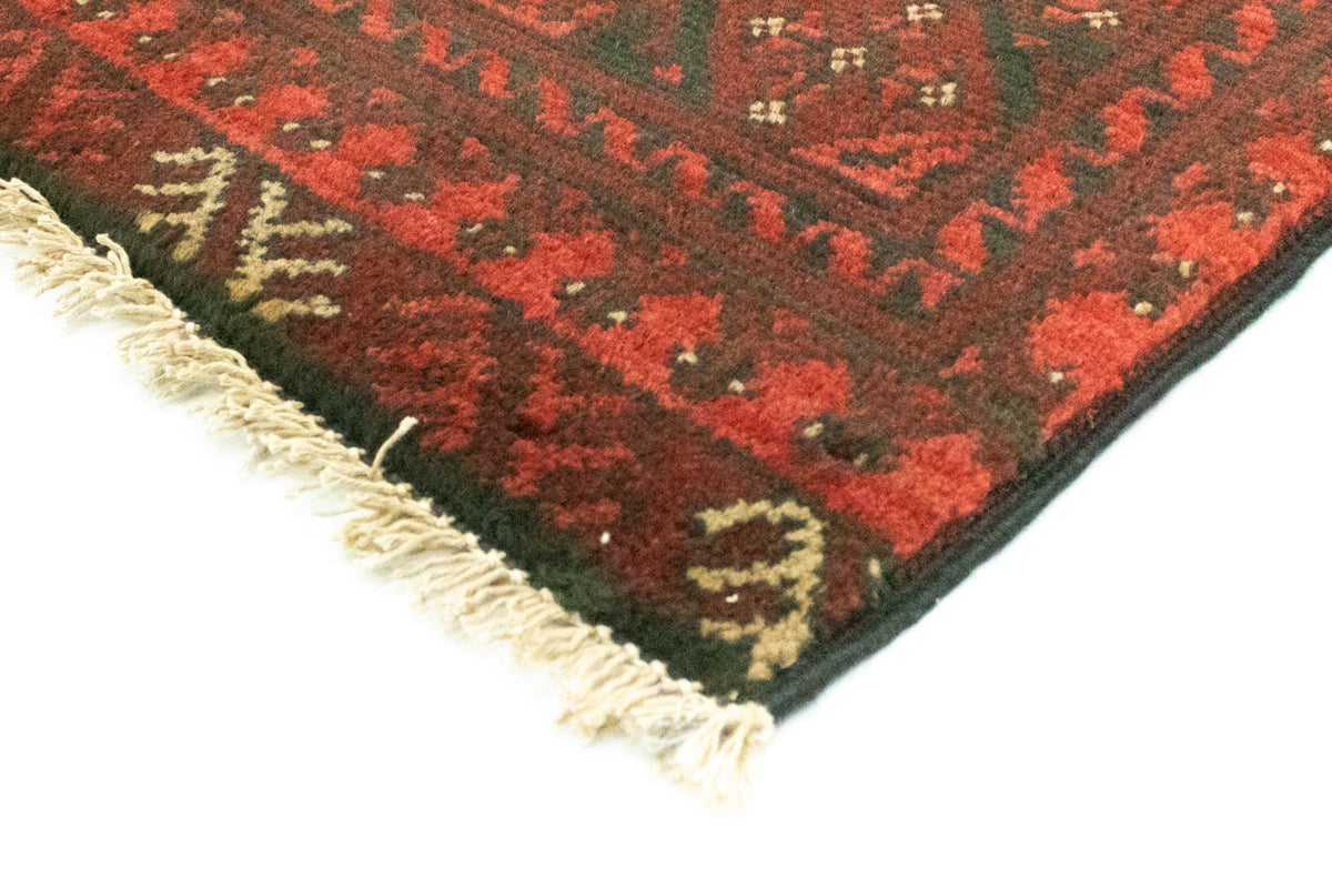 Tapis afghan - Filpa - 187 x 148 cm - rouge