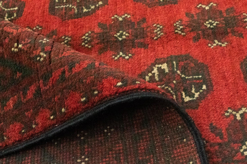 Tapis afghan - Filpa - 187 x 148 cm - rouge