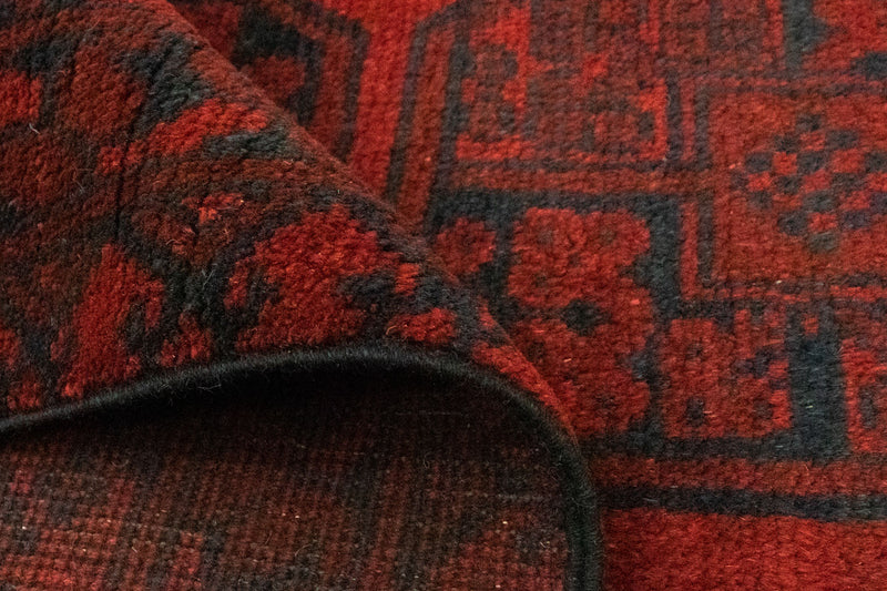 Tapis afghan - Filpa - 194 x 152 cm - rouge