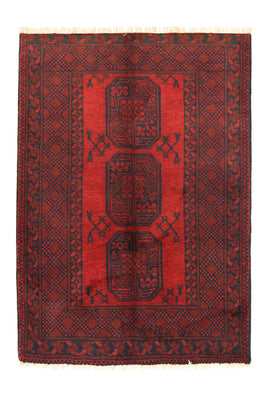 Tapis afghan - Filpa - 148 x 106 cm - rouge