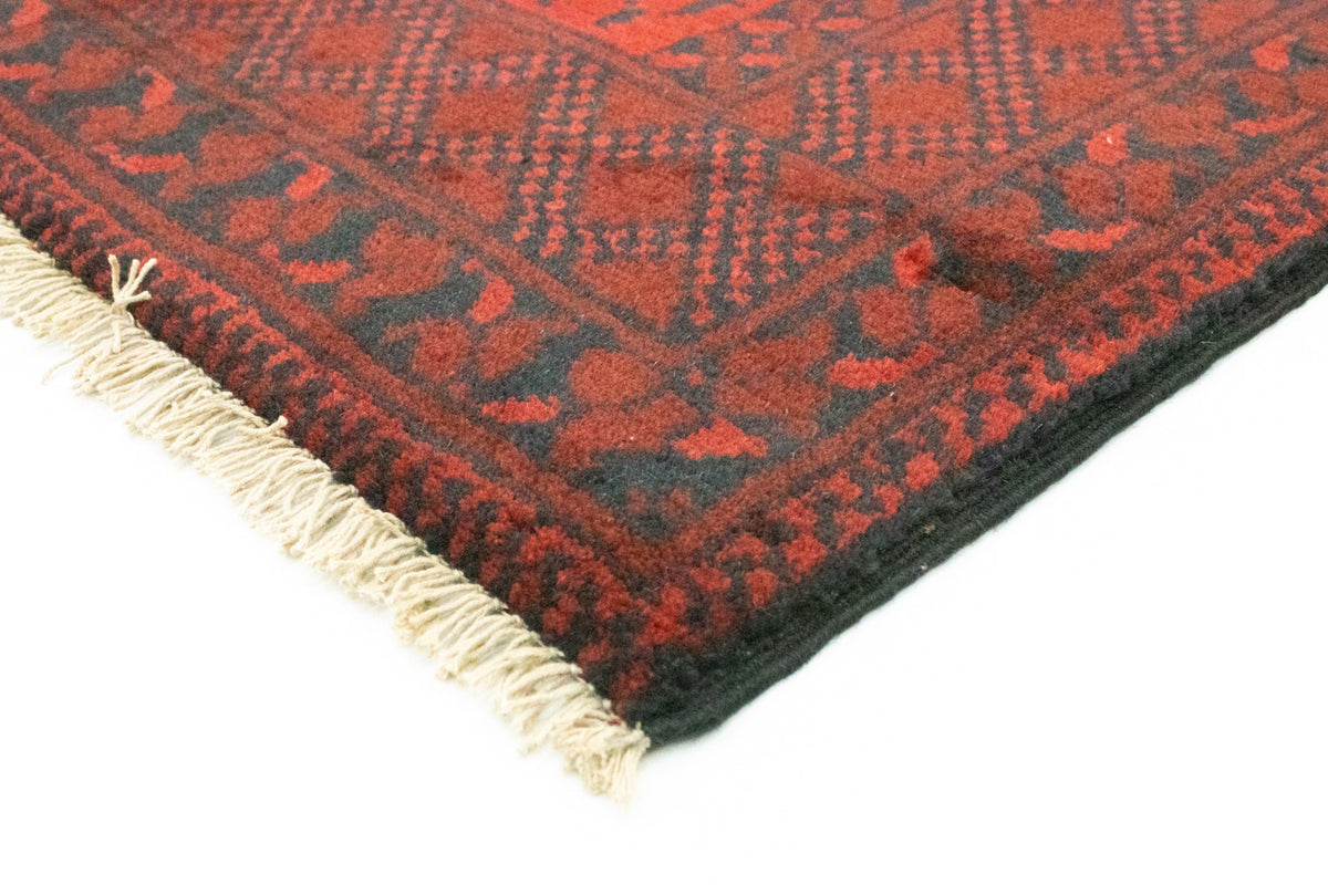 Tapis afghan - Filpa - 148 x 106 cm - rouge