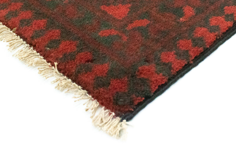Tapis afghan - Filpa - 200 x 146 cm - rouge