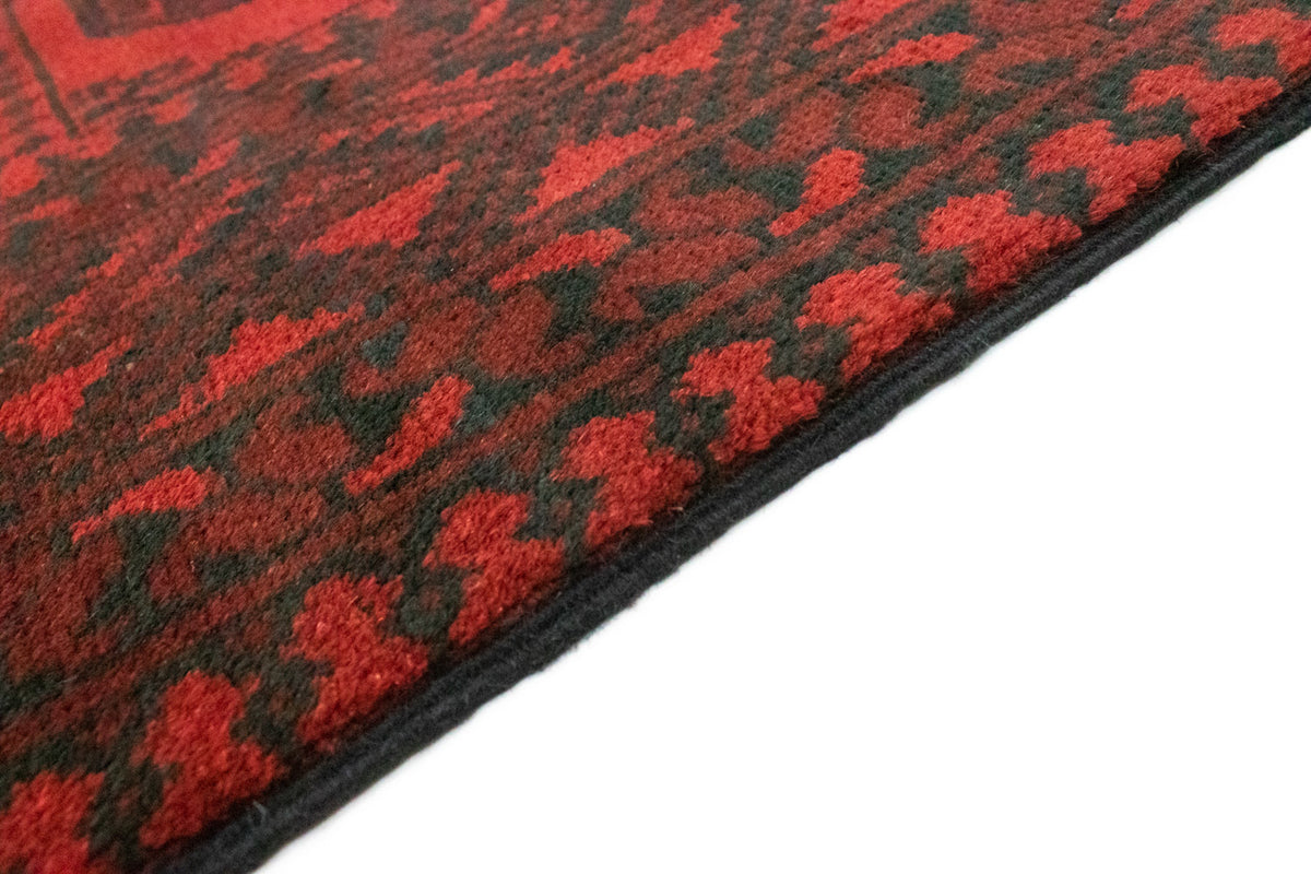 Tapis afghan - Filpa - 200 x 146 cm - rouge