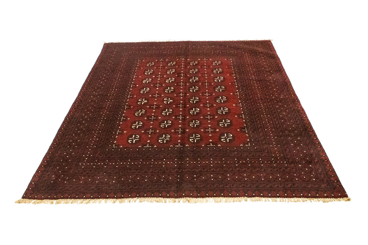 Tapis afghan - Filpa - 193 x 149 cm - rouge