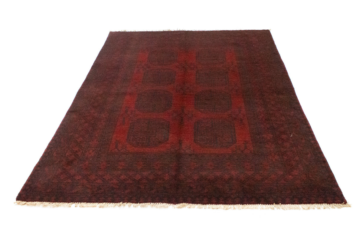 Tapis afghan - Filpa - 203 x 147 cm - rouge