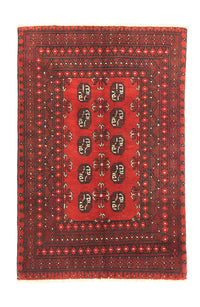 Tapis afghan - Filpa - 141 x 98 cm - rouge