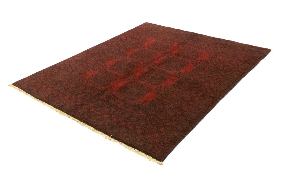 Tapis afghan - Filpa - 194 x 151 cm - rouge