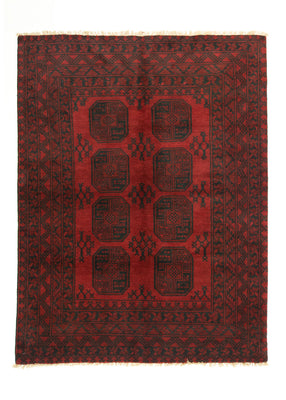 Tapis afghan - Filpa - 193 x 147 cm - rouge