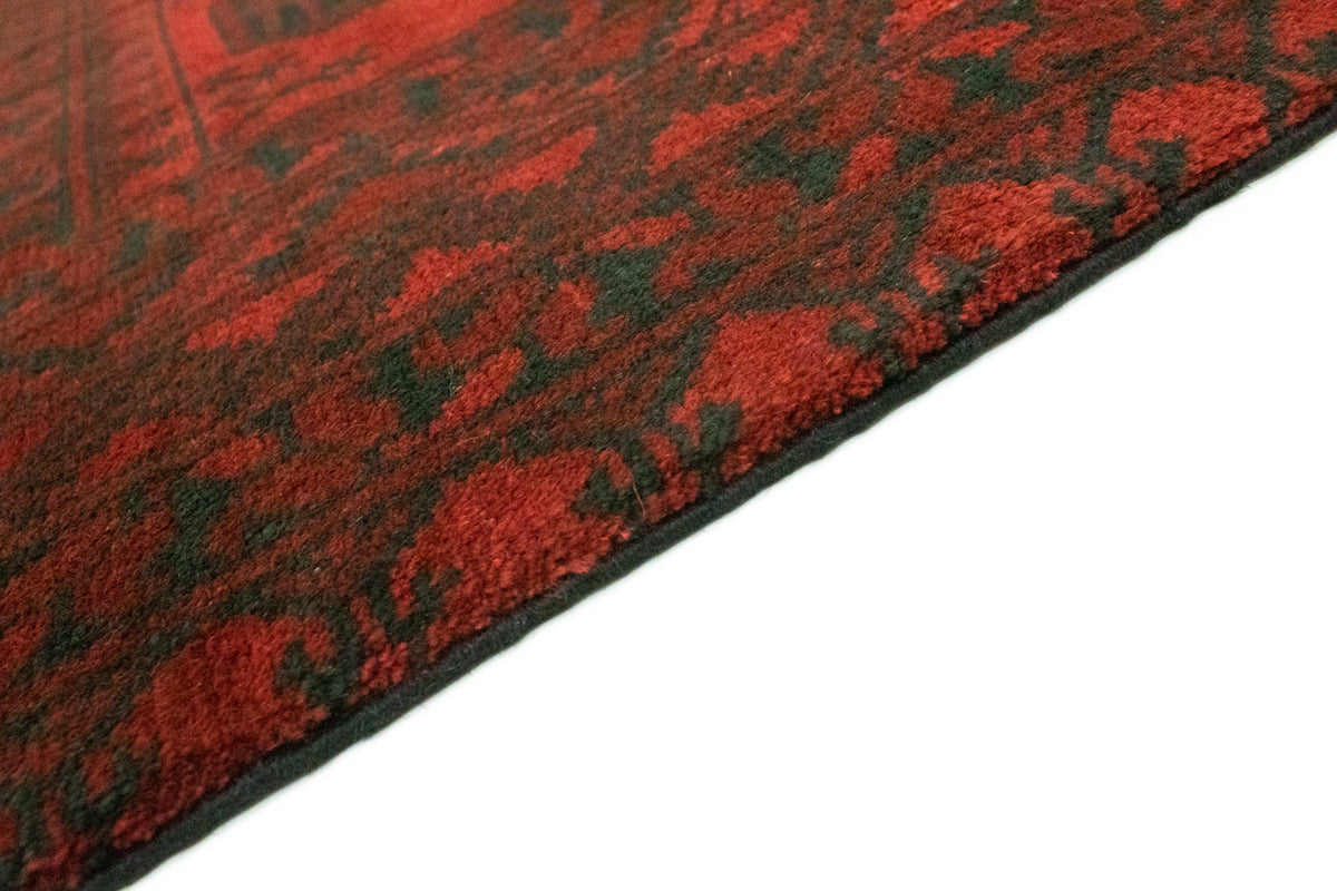 Tapis afghan - Filpa - 193 x 147 cm - rouge