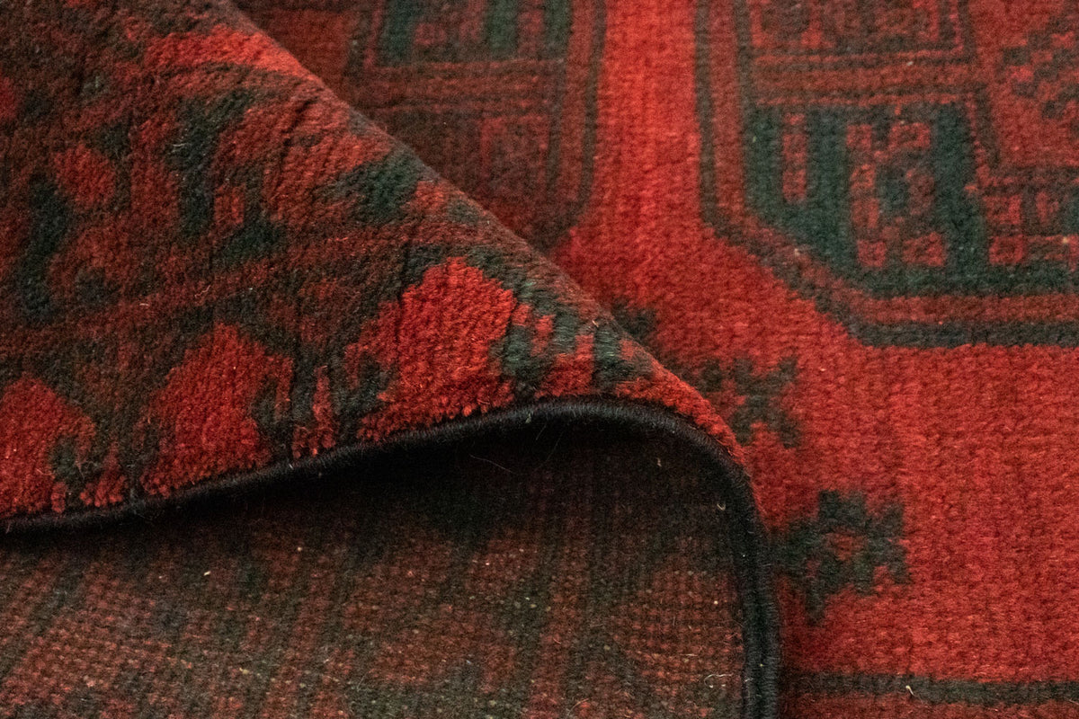 Tapis afghan - Filpa - 193 x 147 cm - rouge