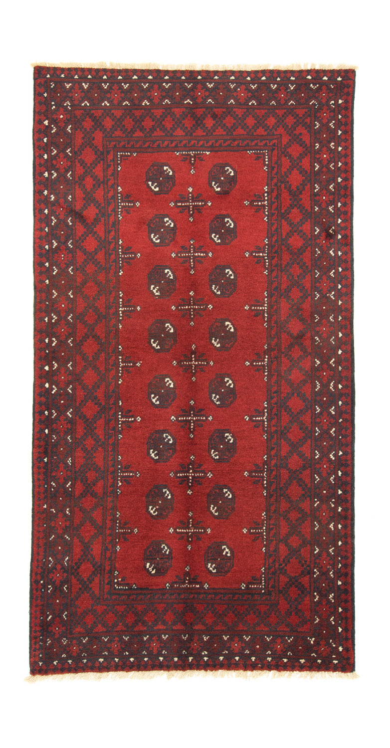 Tapis afghan - Filpa - 192 x 99 cm - rouge
