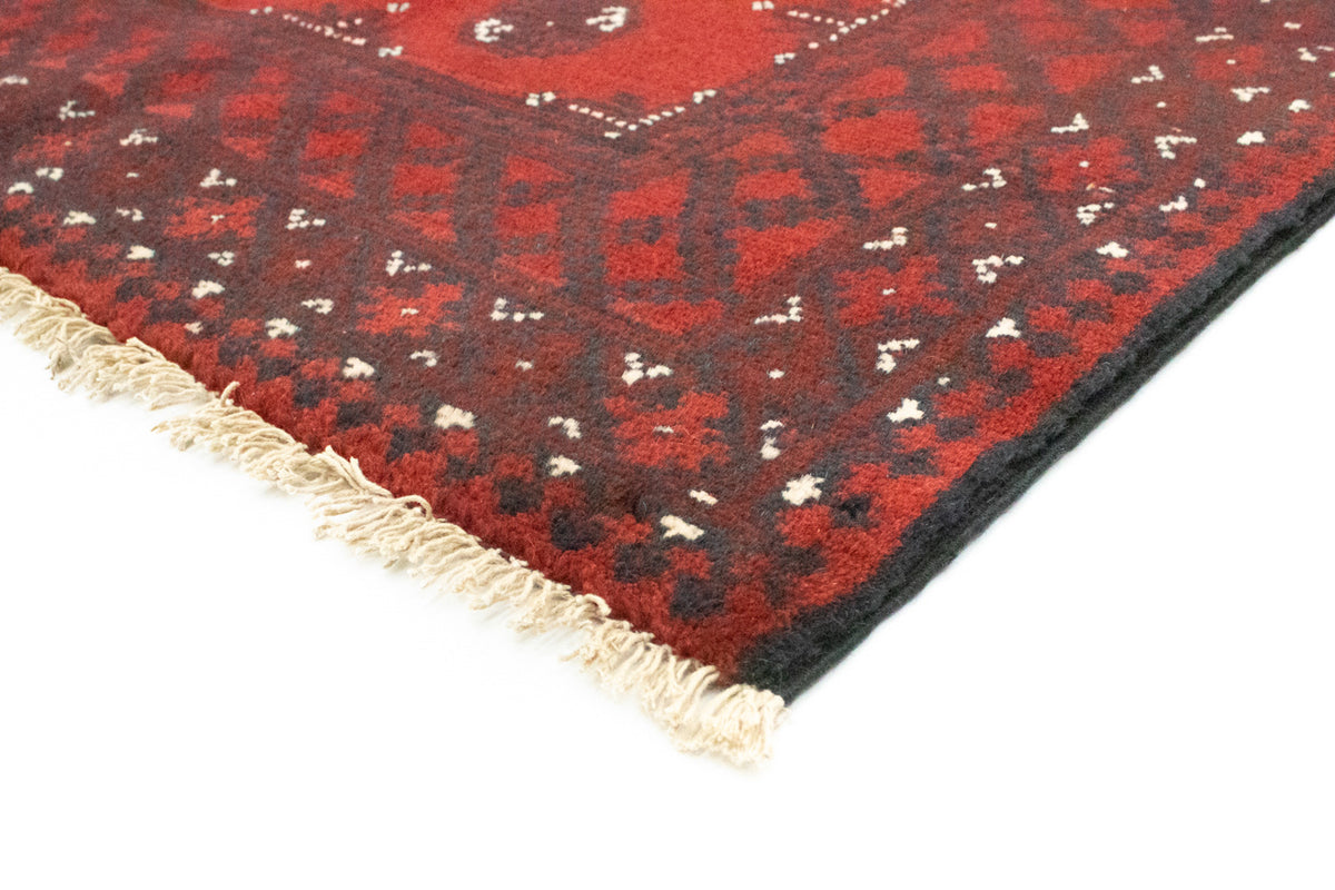 Tapis afghan - Filpa - 192 x 99 cm - rouge