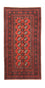 Tapis de couloir Tapis afghan - Filpa - 200 x 100 cm - rouge