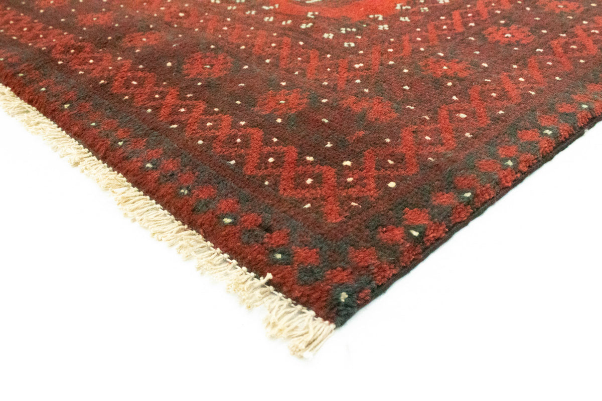 Tapis de couloir Tapis afghan - Filpa - 200 x 100 cm - rouge