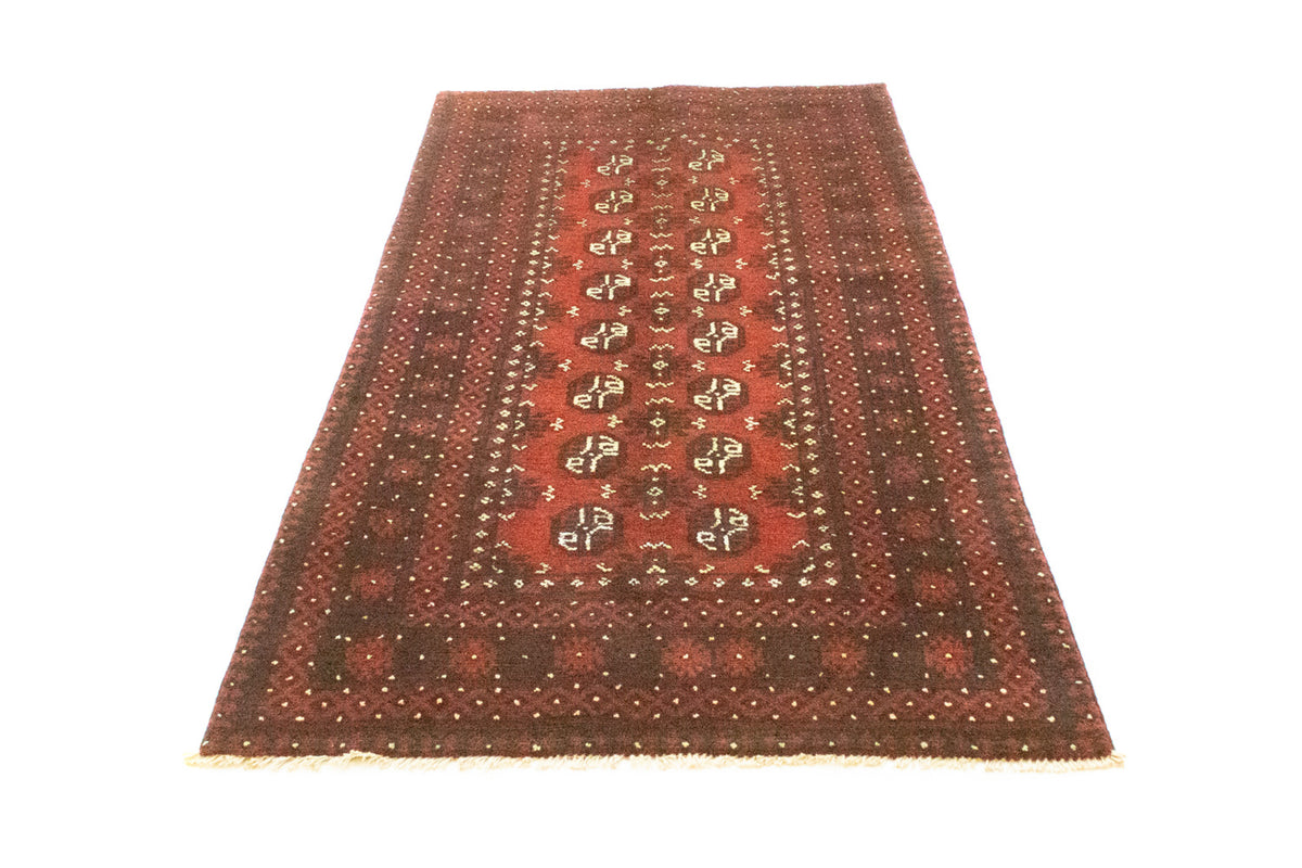 Tapis de couloir Tapis afghan - Filpa - 200 x 100 cm - rouge