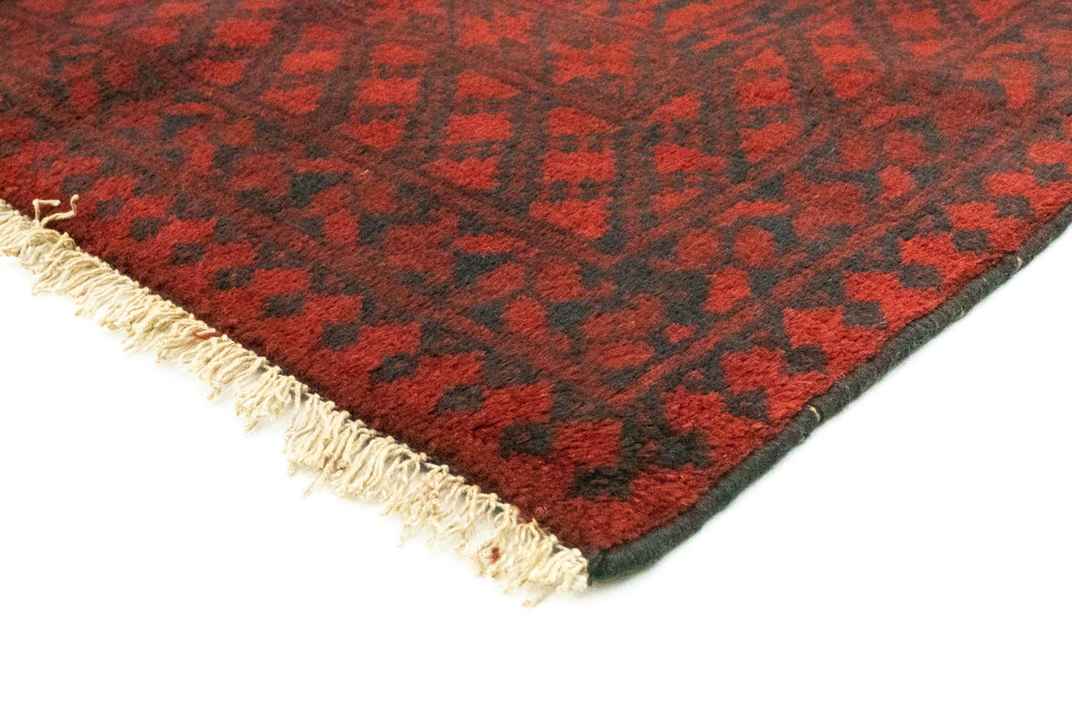 Tapis afghan - Filpa - 198 x 96 cm - rouge