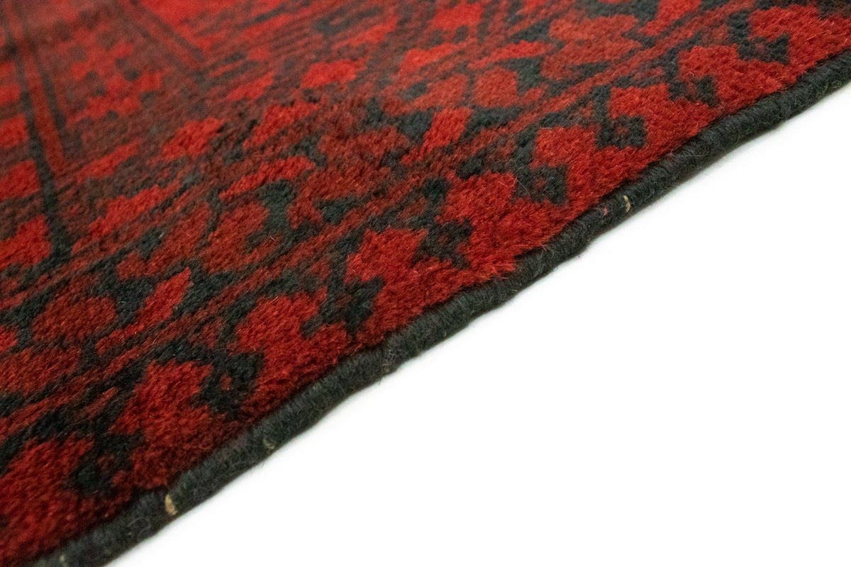 Tapis afghan - Filpa - 198 x 96 cm - rouge