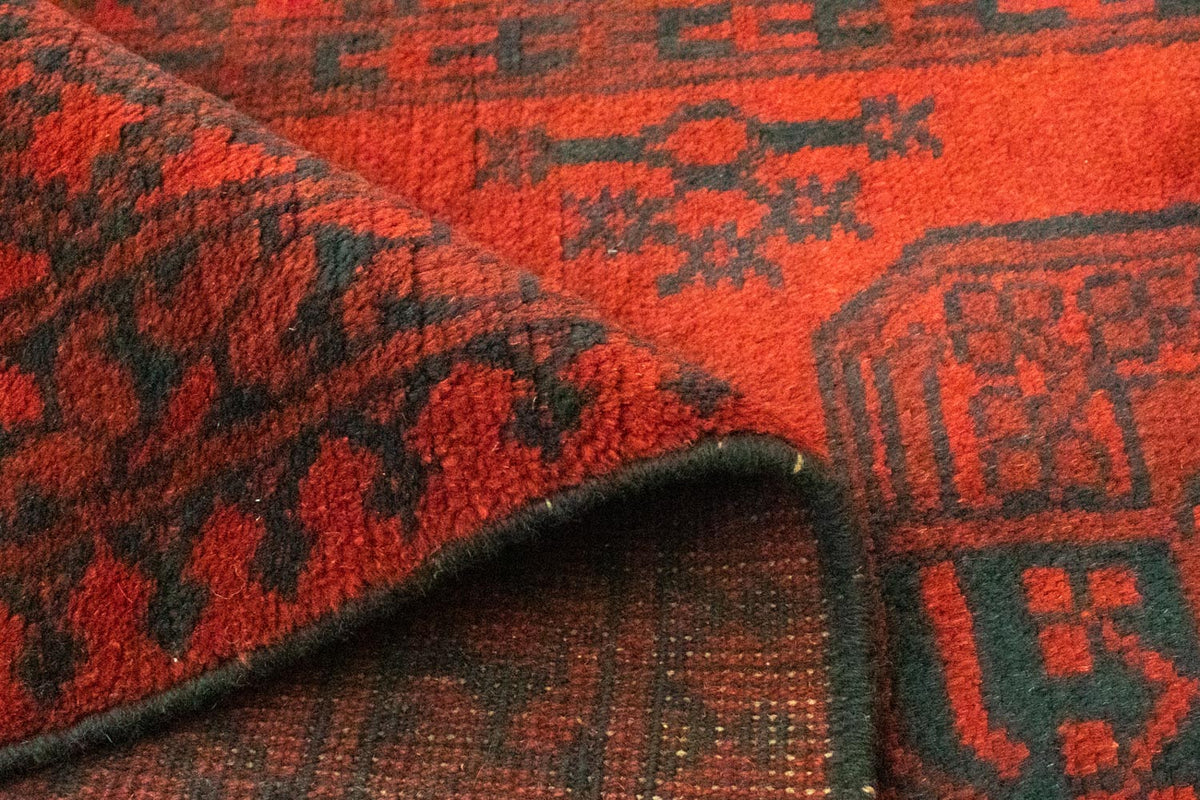 Tapis afghan - Filpa - 198 x 96 cm - rouge