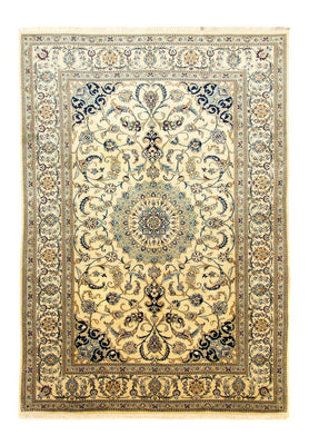 Tapis persan - Nain - 339 x 239 cm - blanc naturel