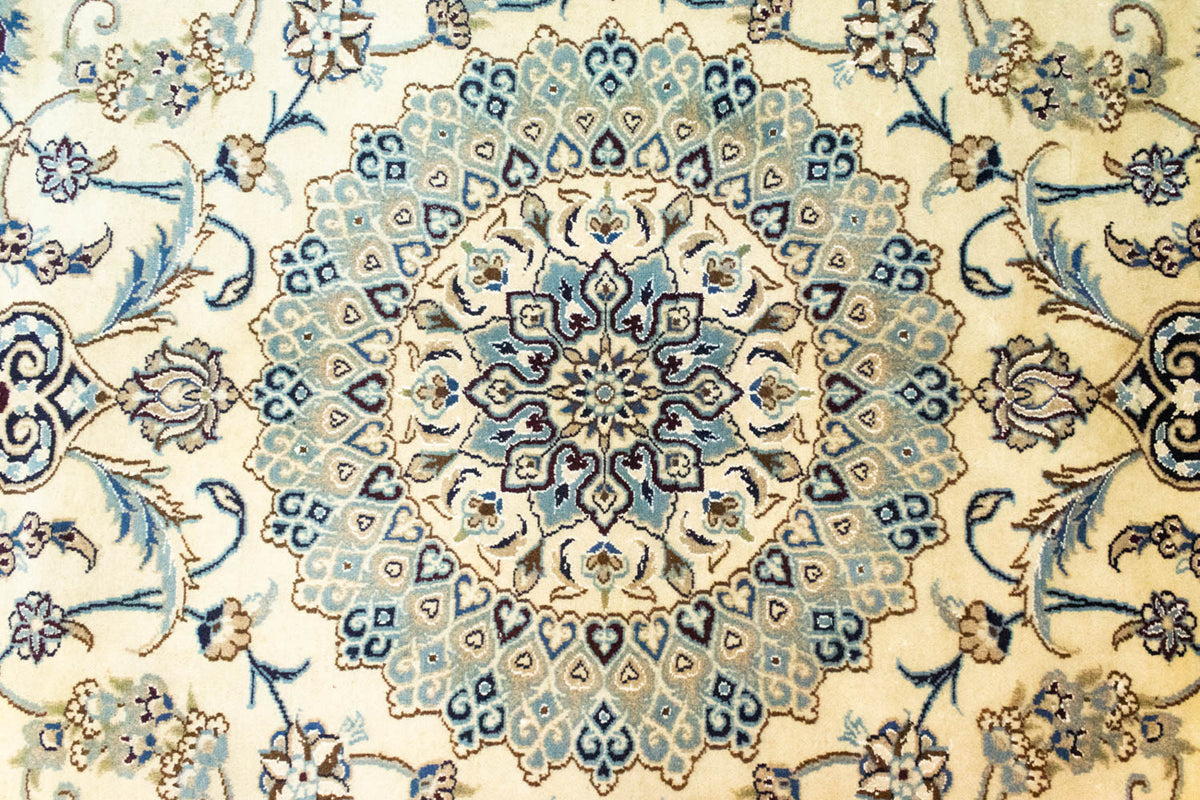 Tapis persan - Nain - 339 x 239 cm - blanc naturel