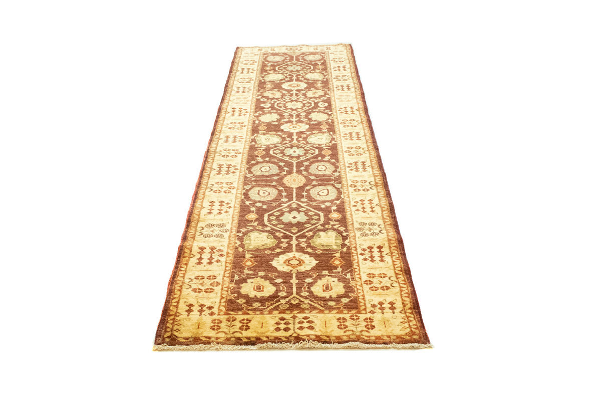 Tapis de couloir Tapis Ziegler - 347 x 81 cm - marron foncé