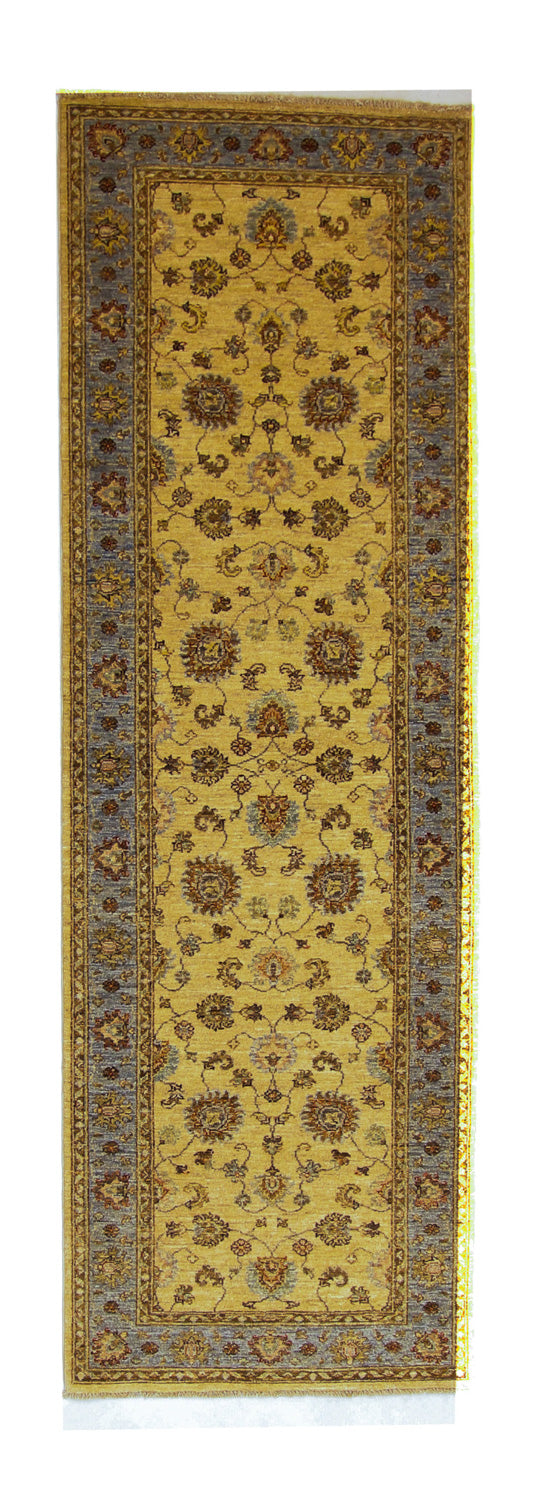 Tapis de couloir Tapis Ziegler - 250 x 80 cm - jaune moutarde