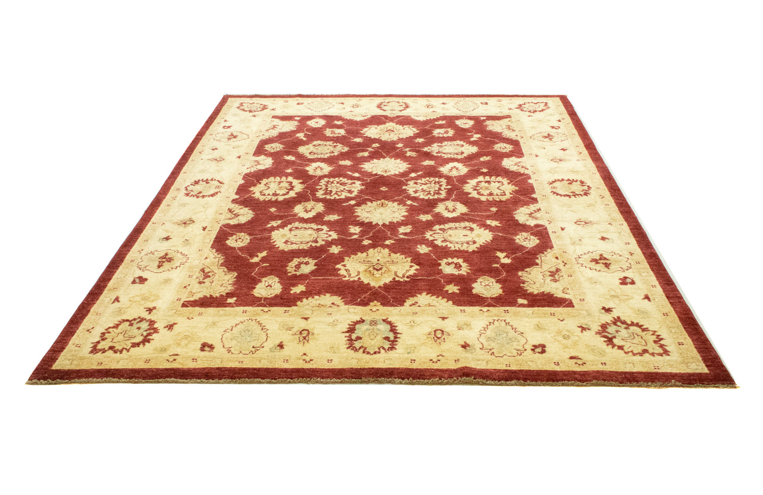 Tapis Ziegler - 246 x 192 cm - rouge foncé