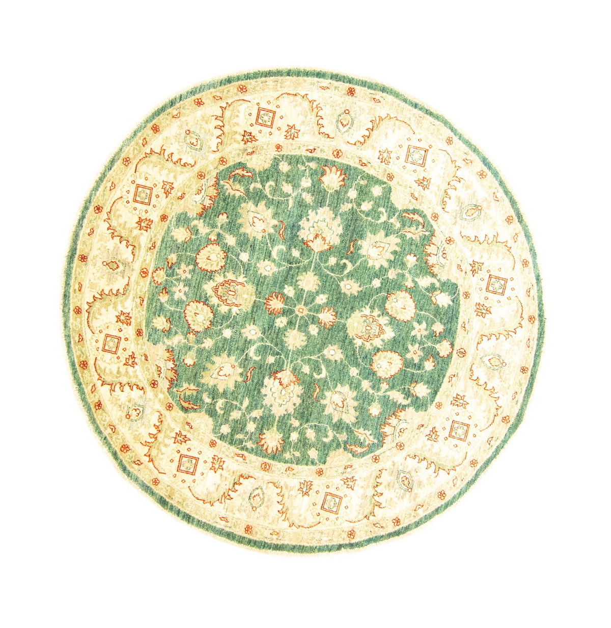 Tapis Ziegler ronde  - 160 x 160 cm - vert