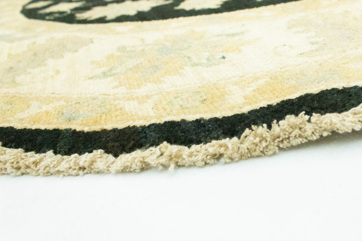 Tapis Ziegler ronde  - 151 x 149 cm - noir